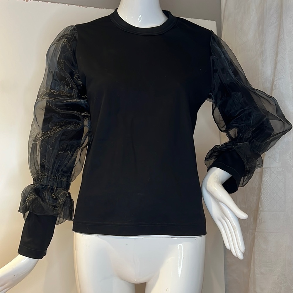 Noir Kei Ninomiya Sz M Long Sleeve Mesh Sleeve Overlay